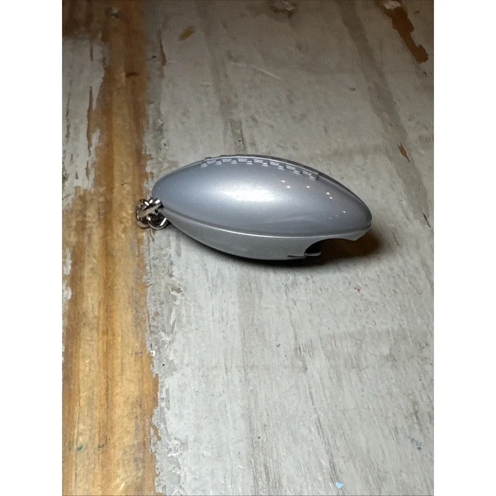 NEW Grey Coors Light Football Shaped Bottle Opener Keychain Logo
